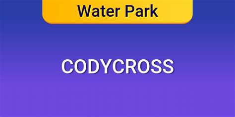CodyCross Water Park Group 741.